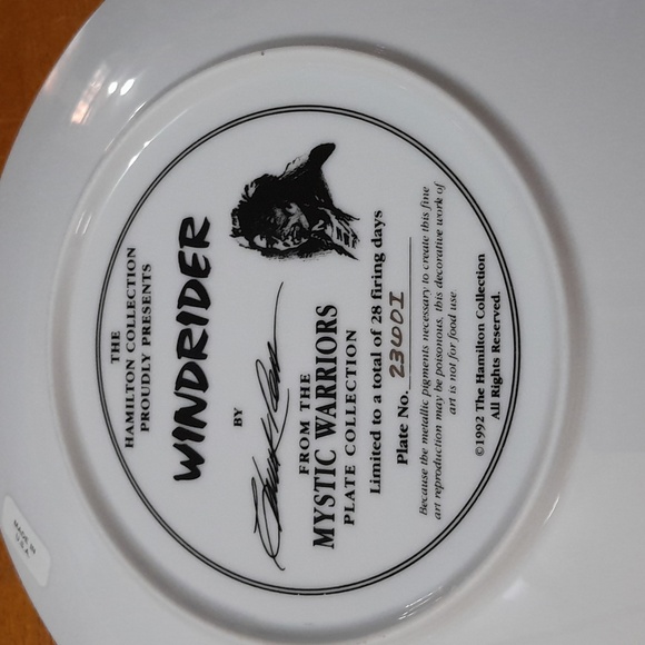 Mystic Warriors Plate Collection - Picture 9 of 9